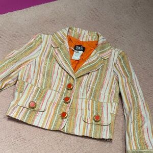 D&G striped shimmery jacket